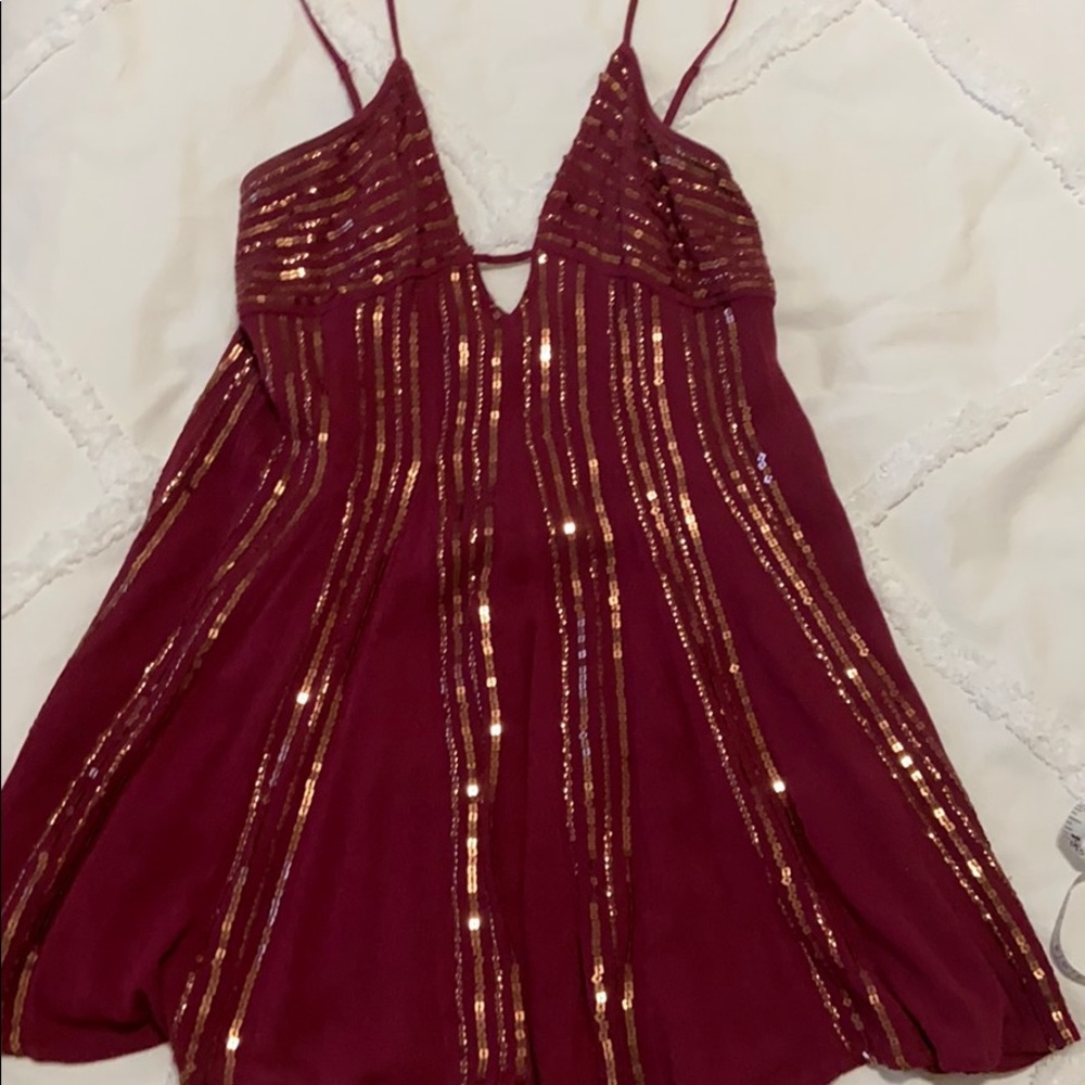 Free people purple/red sundress